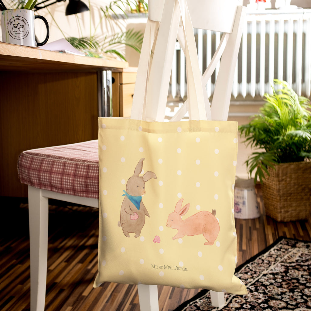 Einkaufstasche Hasen Muschel Tragetasche, Tasche, Beutel, Stofftasche, Baumwolltasche, Umhängetasche, Shopper, Familie, Vatertag, Muttertag, Bruder, Schwester, Mama, Papa, Oma, Opa, Hasen, beste Freundin, Freundin, Freundinnen, best friends, BFF, Muscheln sammeln, Muscheln, Meer