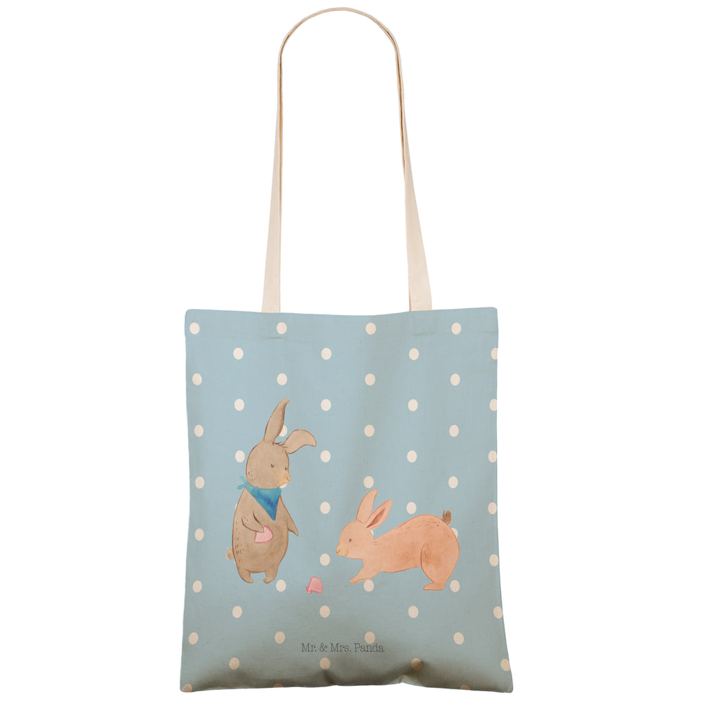 Einkaufstasche Hasen Muschel Tragetasche, Tasche, Beutel, Stofftasche, Baumwolltasche, Umhängetasche, Shopper, Familie, Vatertag, Muttertag, Bruder, Schwester, Mama, Papa, Oma, Opa, Hasen, beste Freundin, Freundin, Freundinnen, best friends, BFF, Muscheln sammeln, Muscheln, Meer