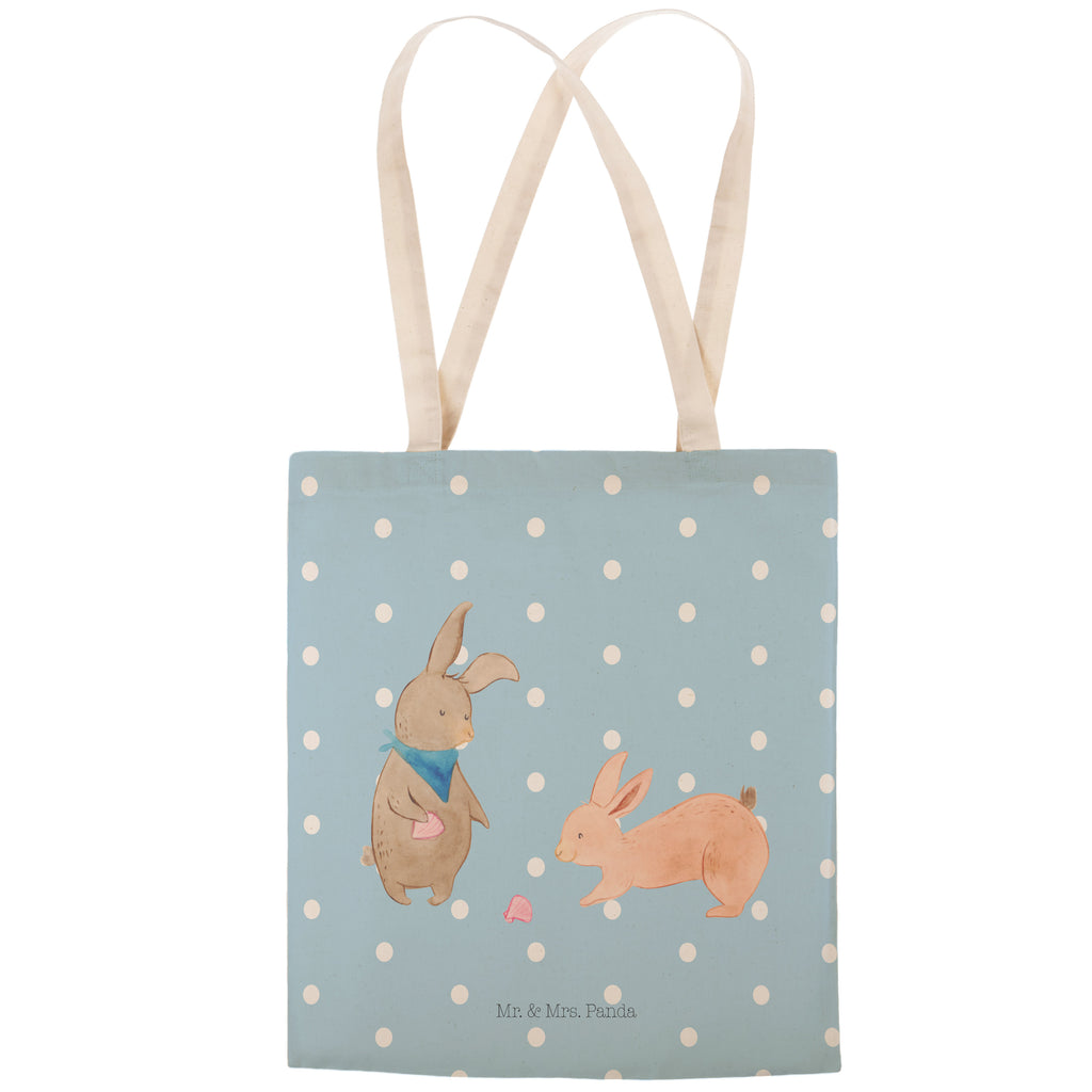 Einkaufstasche Hasen Muschel Tragetasche, Tasche, Beutel, Stofftasche, Baumwolltasche, Umhängetasche, Shopper, Familie, Vatertag, Muttertag, Bruder, Schwester, Mama, Papa, Oma, Opa, Hasen, beste Freundin, Freundin, Freundinnen, best friends, BFF, Muscheln sammeln, Muscheln, Meer