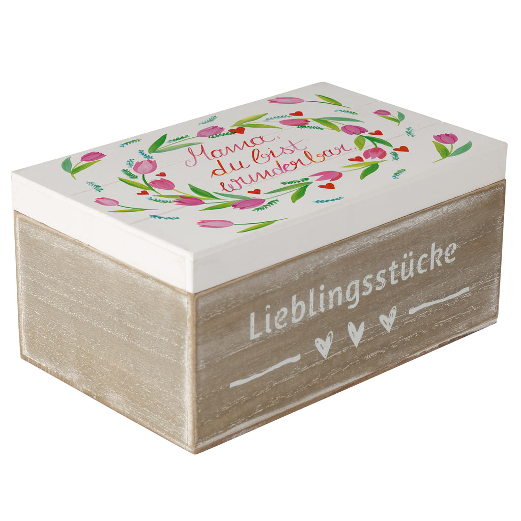 Holzkiste Mama Tulpen Mama, Mutter, Mami, Mutti, Mom,  Holzkiste, Kiste, Schatzkiste, Truhe, Schatulle, XXL,  Erinnerungsbox, Erinnerungskiste, Dekokiste, Aufbewahrungsbox  Blumen Deko, Frühlings Deko, Sommer Deko, Dekoration, positive Botschaft, Naturliebhaber, Outdoor, Natur, Abenteuer