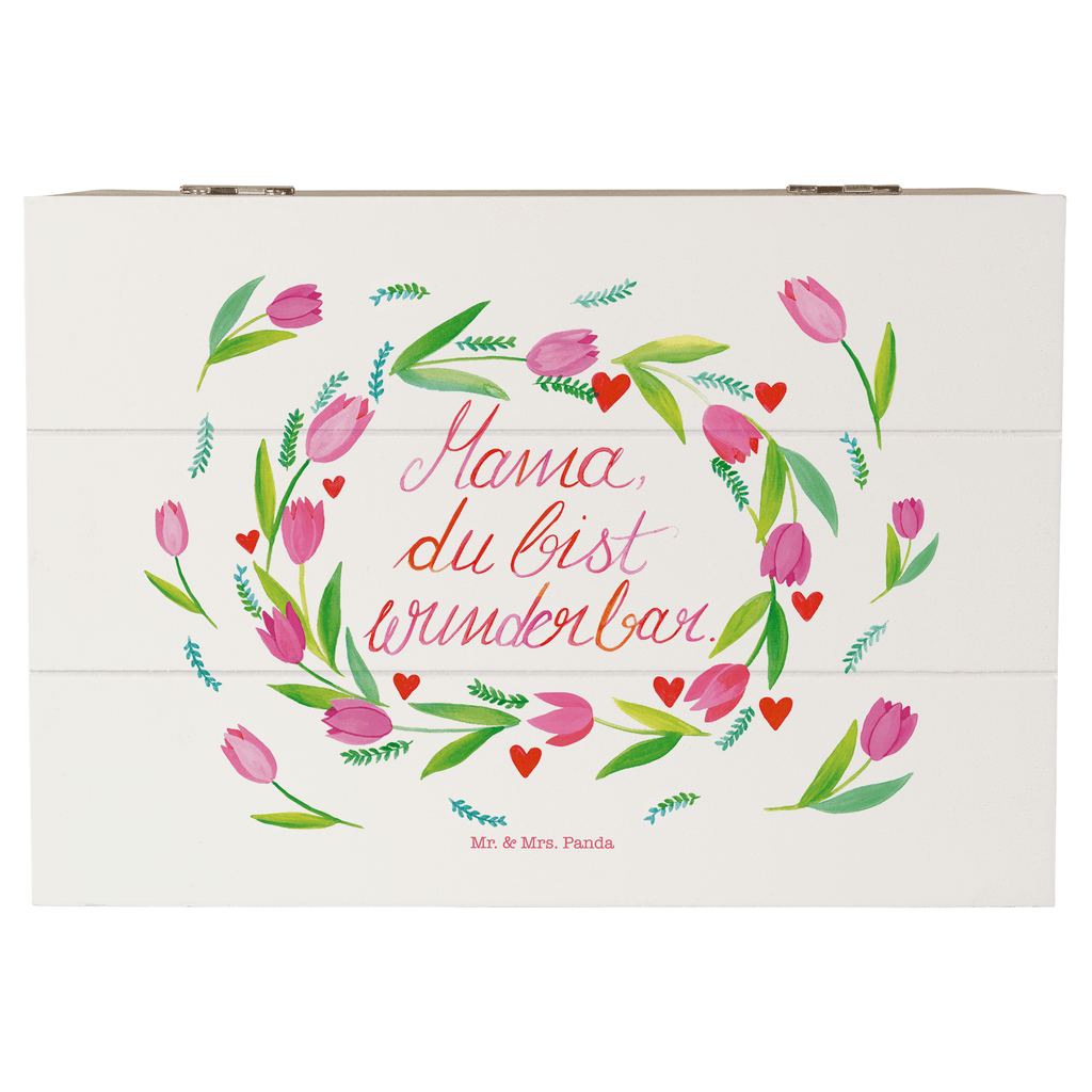 Holzkiste Mama Tulpen Mama, Mutter, Mami, Mutti, Mom,  Holzkiste, Kiste, Schatzkiste, Truhe, Schatulle, XXL,  Erinnerungsbox, Erinnerungskiste, Dekokiste, Aufbewahrungsbox  Blumen Deko, Frühlings Deko, Sommer Deko, Dekoration, positive Botschaft, Naturliebhaber, Outdoor, Natur, Abenteuer