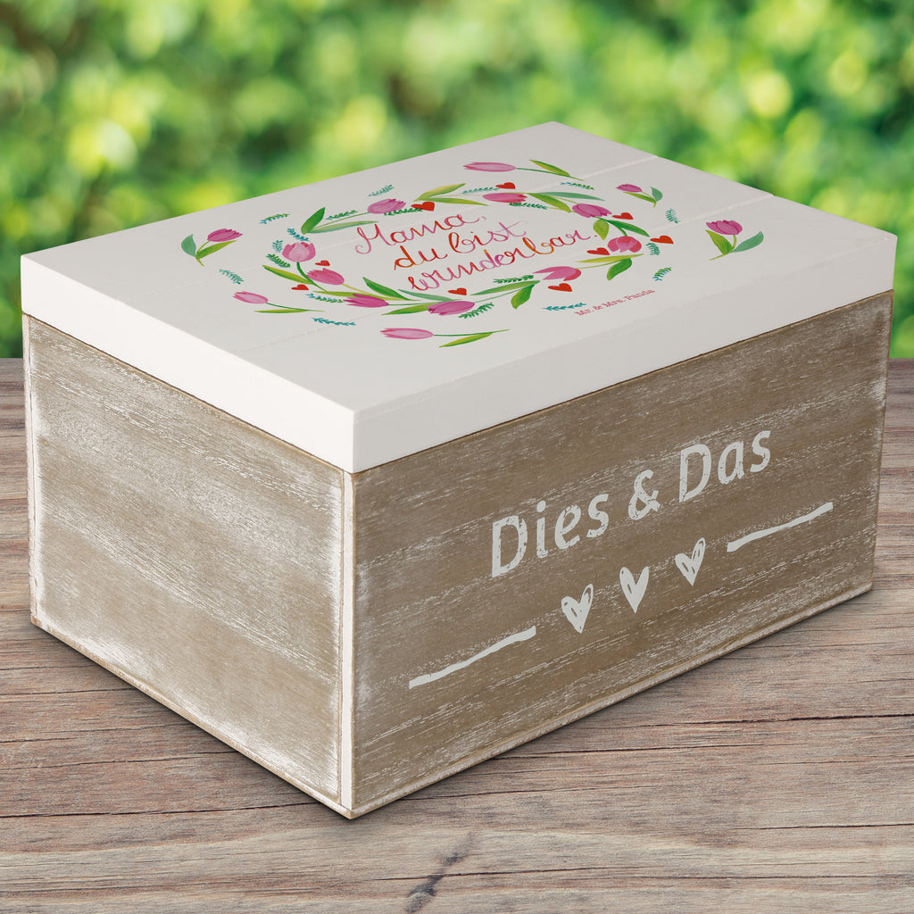 Holzkiste Mama Tulpen Mama, Mutter, Mami, Mutti, Mom,  Holzkiste, Kiste, Schatzkiste, Truhe, Schatulle, XXL,  Erinnerungsbox, Erinnerungskiste, Dekokiste, Aufbewahrungsbox  Blumen Deko, Frühlings Deko, Sommer Deko, Dekoration, positive Botschaft, Naturliebhaber, Outdoor, Natur, Abenteuer