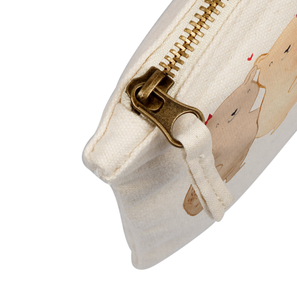 Schminktasche Bären Schwestern Schminktasche, Kosmetiktasche, Kosmetikbeutel, Stiftemäppchen, Etui, Federmappe, Makeup, XXL, Schminketui, Kosmetiketui, Schlamperetui, Familie, Vatertag, Muttertag, Bruder, Schwester, Mama, Papa, Oma, Opa