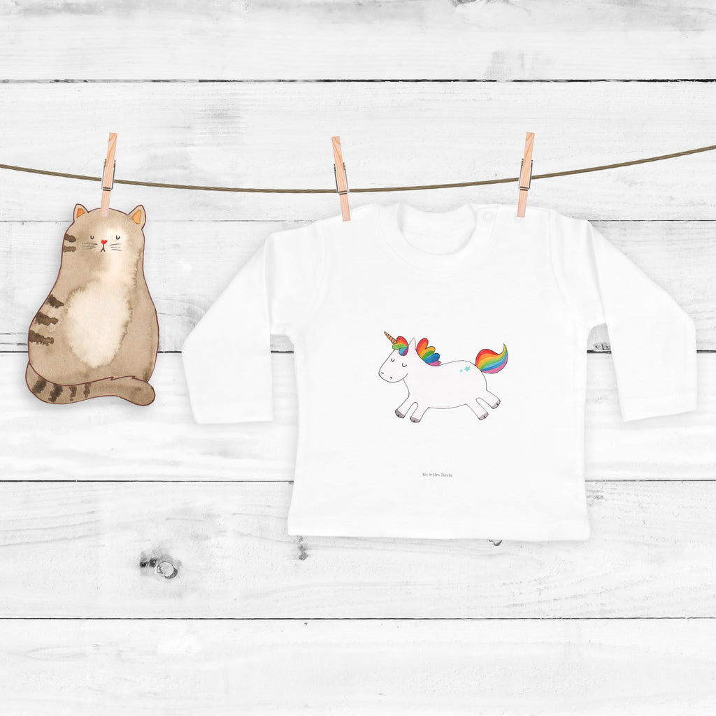 18-24 Monate Baby Longsleeve Einhorn Happy Mädchen, Jungen, Baby, Langarm, Bio, Kleidung, Longsleeve, Einhorn, Einhörner, Einhorn Deko, Pegasus, Unicorn, glücklich, fröhlich, Spaß, Freude, Lebensfreude, witzig, spannend, Lächeln, Lachen