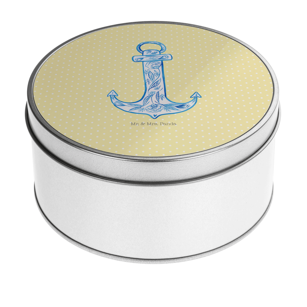Blechdose rund Anker Blau Metalldose, Keksdose, Dose, Vorratsdose, Geschenkbox, Tiermotive, Gute Laune, lustige Sprüche, Tiere