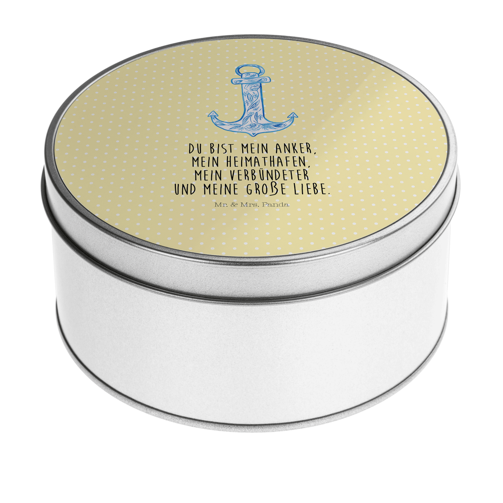 Blechdose rund Anker Blau Metalldose, Keksdose, Dose, Vorratsdose, Geschenkbox, Tiermotive, Gute Laune, lustige Sprüche, Tiere