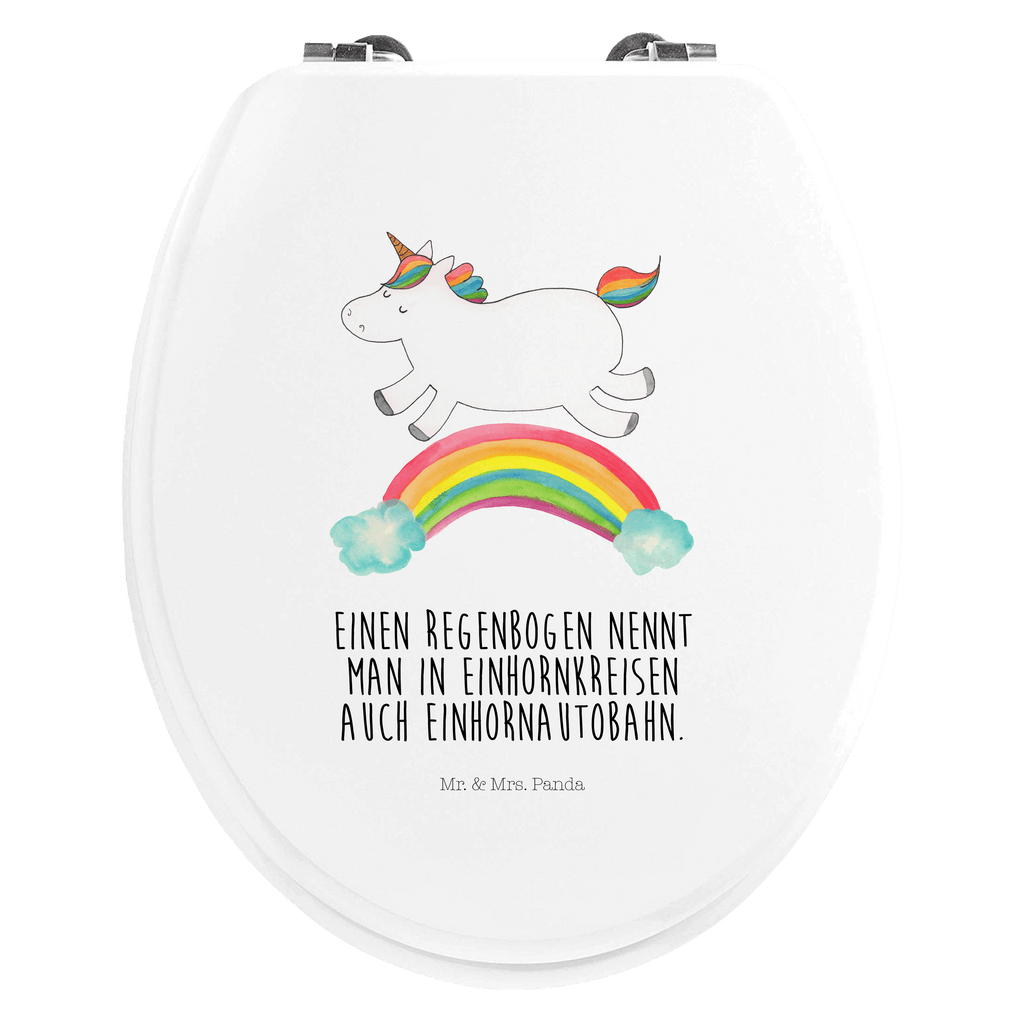 Motiv WC Sitz Einhorn Regenbogen Klobrille, Klodeckel, Toilettendeckel, WC-Sitz, Toilette, Einhorn, Einhörner, Einhorn Deko, Pegasus, Unicorn, Regenbogen, Glitzer, Einhornpower, Erwachsenwerden, Einhornautobahn