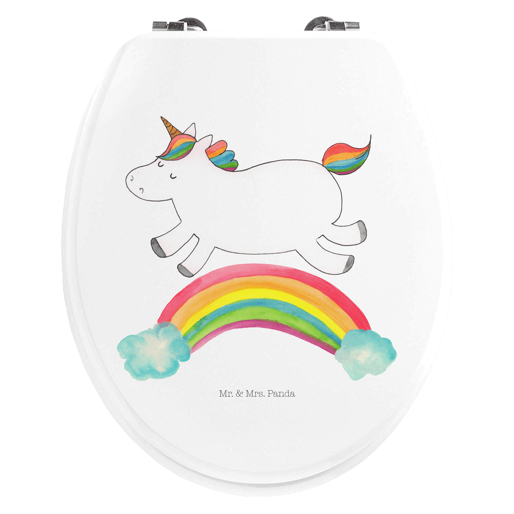 Motiv WC Sitz Einhorn Regenbogen Klobrille, Klodeckel, Toilettendeckel, WC-Sitz, Toilette, Einhorn, Einhörner, Einhorn Deko, Pegasus, Unicorn, Regenbogen, Glitzer, Einhornpower, Erwachsenwerden, Einhornautobahn