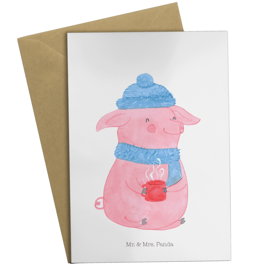 Grußkarte Lallelndes Glühschwein Klappkarte, Einladungskarte, Glückwunschkarte, Hochzeitskarte, Geburtstagskarte, Karte, Winter, Weihnachten, Weihnachtsdeko, Nikolaus, Advent, Heiligabend, Wintermotiv, Glühwein, Betrunken, Weihnachtsmarkt, Spruch