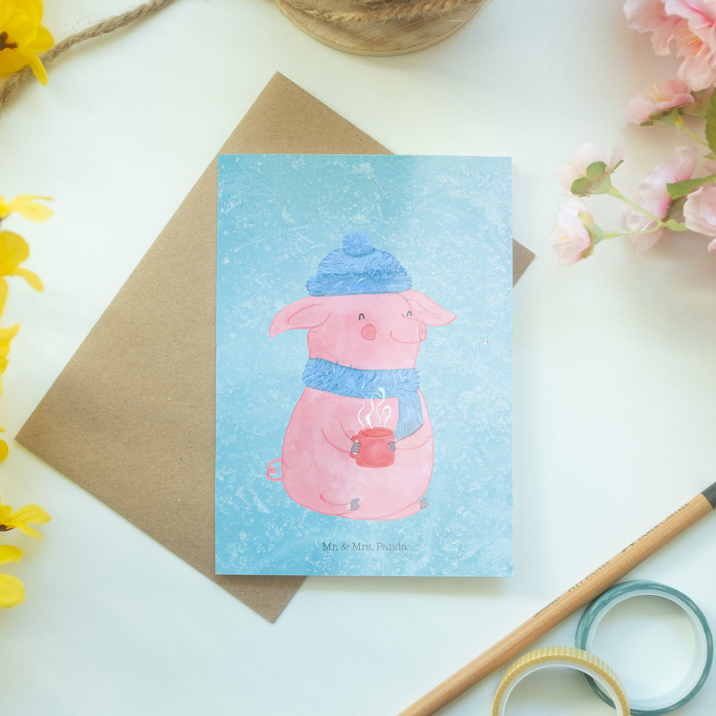 Grußkarte Lallelndes Glühschwein Klappkarte, Einladungskarte, Glückwunschkarte, Hochzeitskarte, Geburtstagskarte, Karte, Winter, Weihnachten, Weihnachtsdeko, Nikolaus, Advent, Heiligabend, Wintermotiv, Glühwein, Betrunken, Weihnachtsmarkt, Spruch