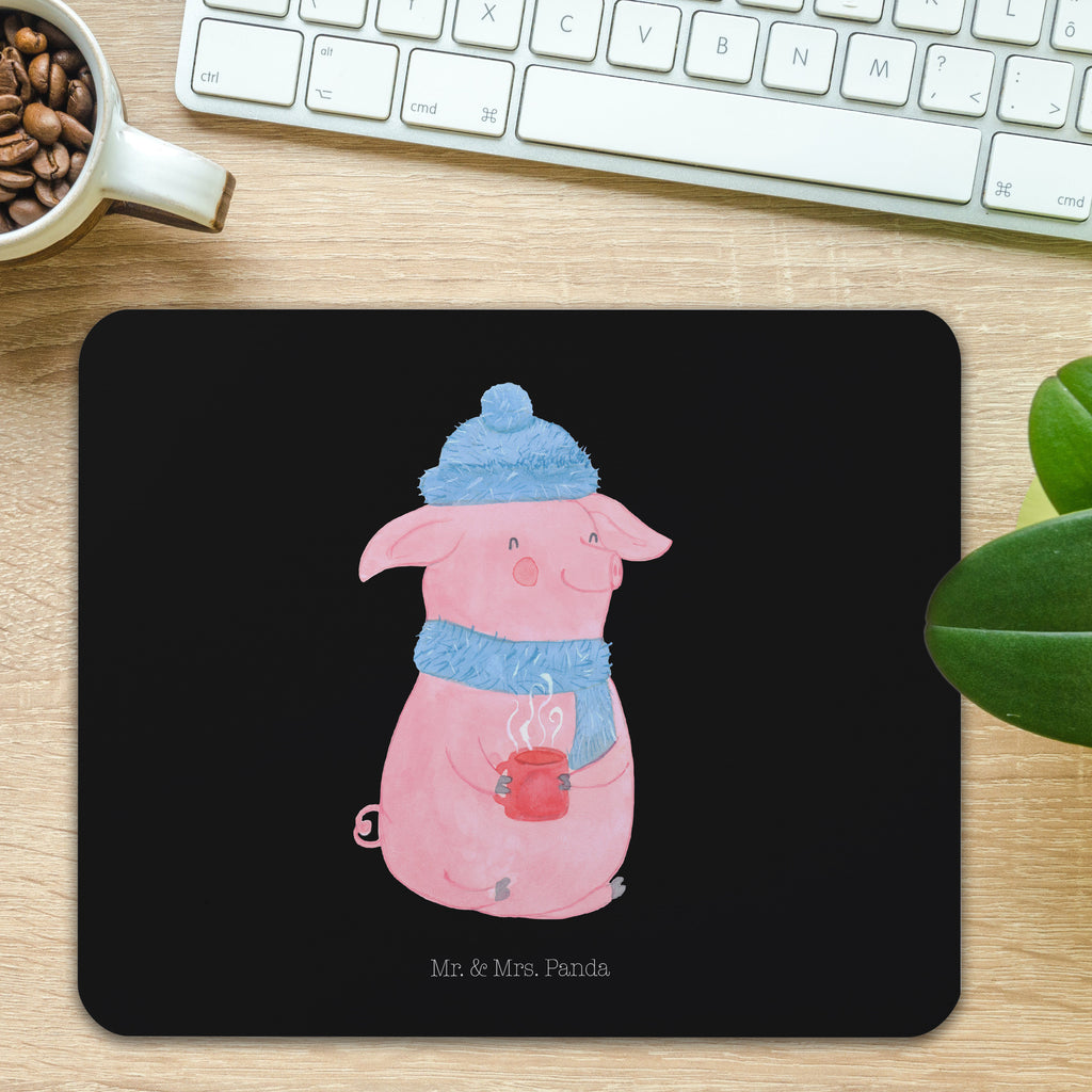Mauspad Lallelndes Glühschwein Mousepad, Computer zubehör, Büroausstattung, PC Zubehör, Arbeitszimmer, Mauspad, Einzigartiges Mauspad, Designer Mauspad, Winter, Weihnachten, Weihnachtsdeko, Nikolaus, Advent, Heiligabend, Wintermotiv, Glühwein, Betrunken, Weihnachtsmarkt, Spruch