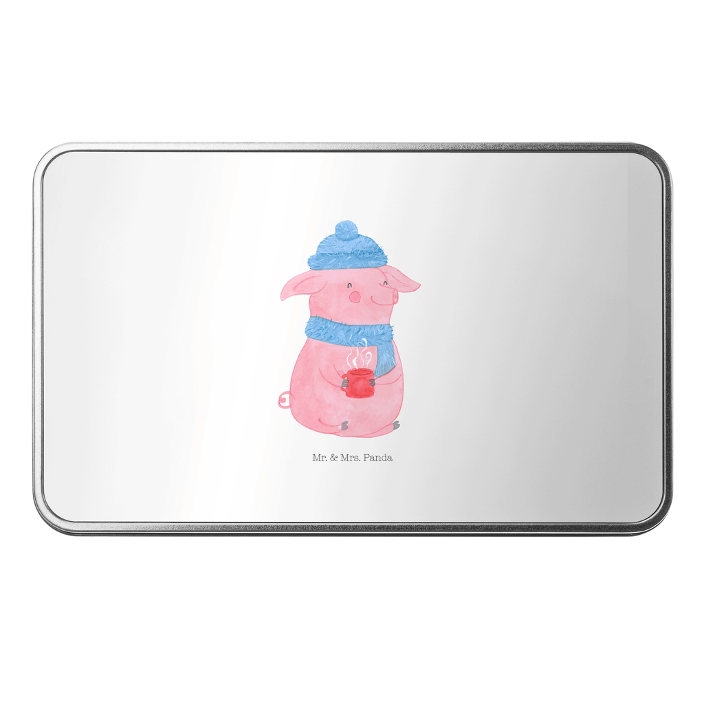 Metalldose rechteckig Lallelndes Glühschwein Blechdose, Metalldose, Blechbox, Container, Keksdose, Vorratsdose, Vorratsbox, Döschen, Versperbox, Vesperdose, Aufbewahrungsdose, Aufbewahrungsbox, Aluminiumdose, Dose, Winter, Weihnachten, Weihnachtsdeko, Nikolaus, Advent, Heiligabend, Wintermotiv, Glühwein, Betrunken, Weihnachtsmarkt, Spruch