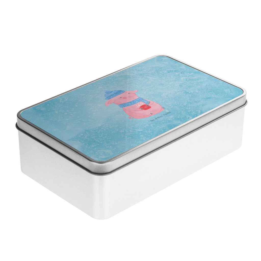 Metalldose rechteckig Lallelndes Glühschwein Blechdose, Metalldose, Blechbox, Container, Keksdose, Vorratsdose, Vorratsbox, Döschen, Versperbox, Vesperdose, Aufbewahrungsdose, Aufbewahrungsbox, Aluminiumdose, Dose, Winter, Weihnachten, Weihnachtsdeko, Nikolaus, Advent, Heiligabend, Wintermotiv, Glühwein, Betrunken, Weihnachtsmarkt, Spruch