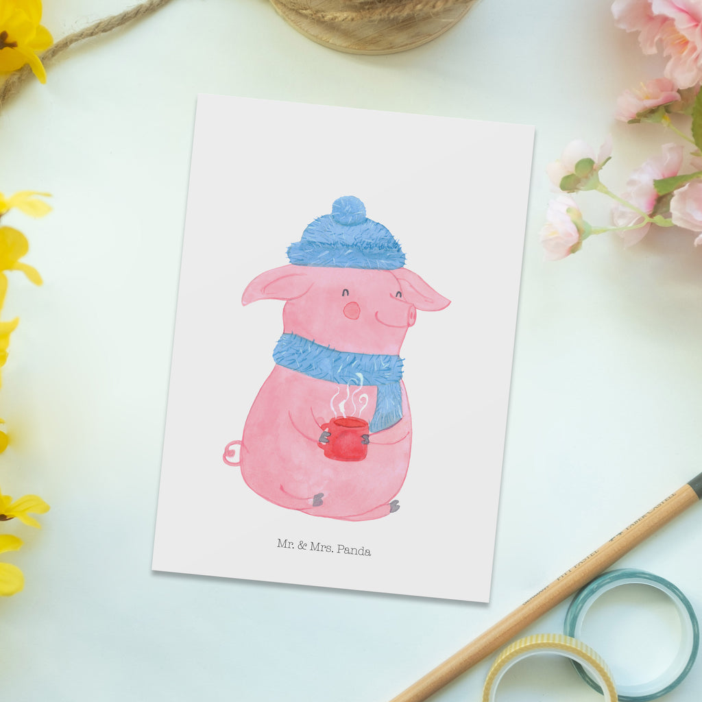 Postkarte Lallelndes Glühschwein Geschenkkarte, Grußkarte, Karte, Einladung, Ansichtskarte, Geburtstagskarte, Einladungskarte, Dankeskarte, Winter, Weihnachten, Weihnachtsdeko, Nikolaus, Advent, Heiligabend, Wintermotiv, Glühwein, Betrunken, Weihnachtsmarkt, Spruch