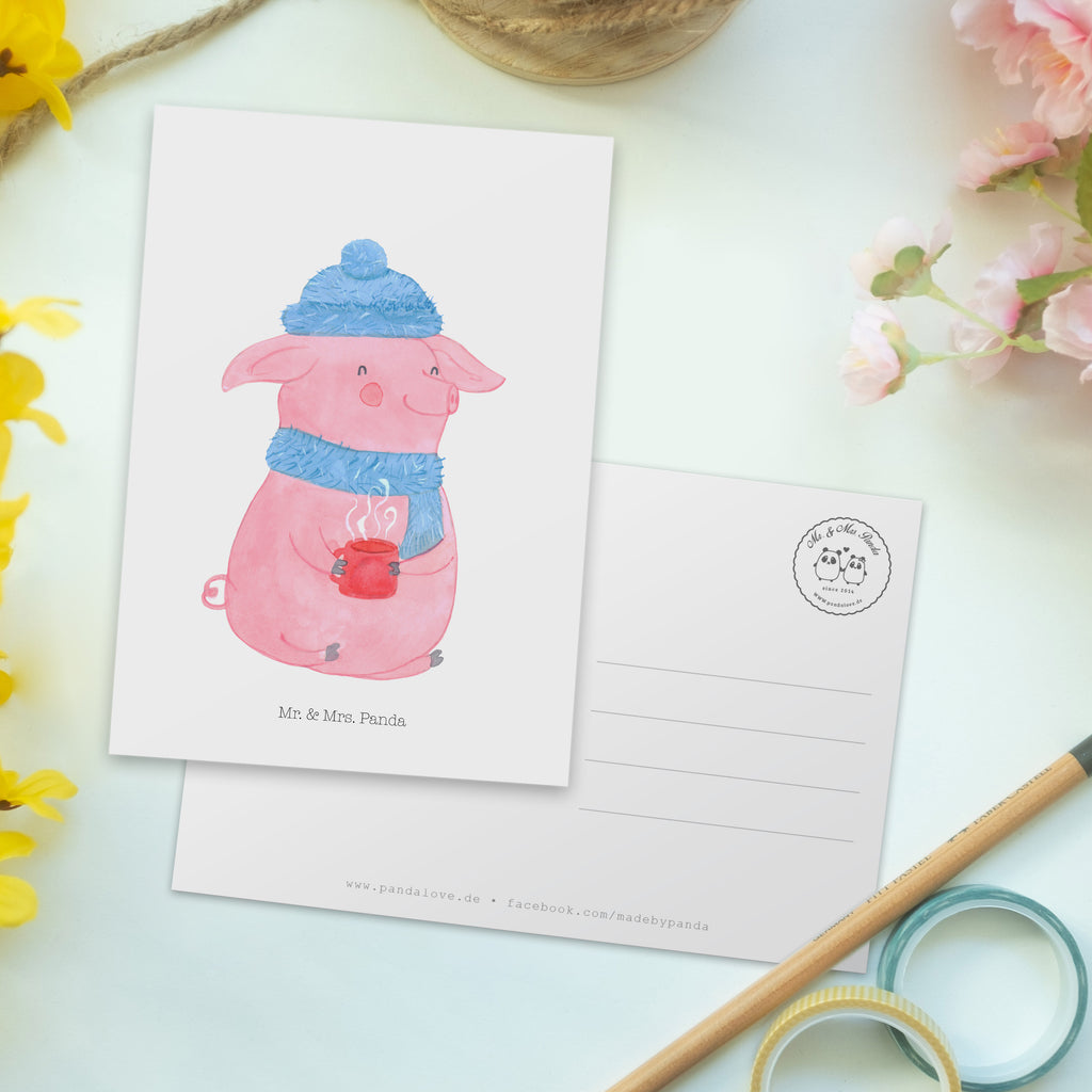 Postkarte Lallelndes Glühschwein Geschenkkarte, Grußkarte, Karte, Einladung, Ansichtskarte, Geburtstagskarte, Einladungskarte, Dankeskarte, Winter, Weihnachten, Weihnachtsdeko, Nikolaus, Advent, Heiligabend, Wintermotiv, Glühwein, Betrunken, Weihnachtsmarkt, Spruch