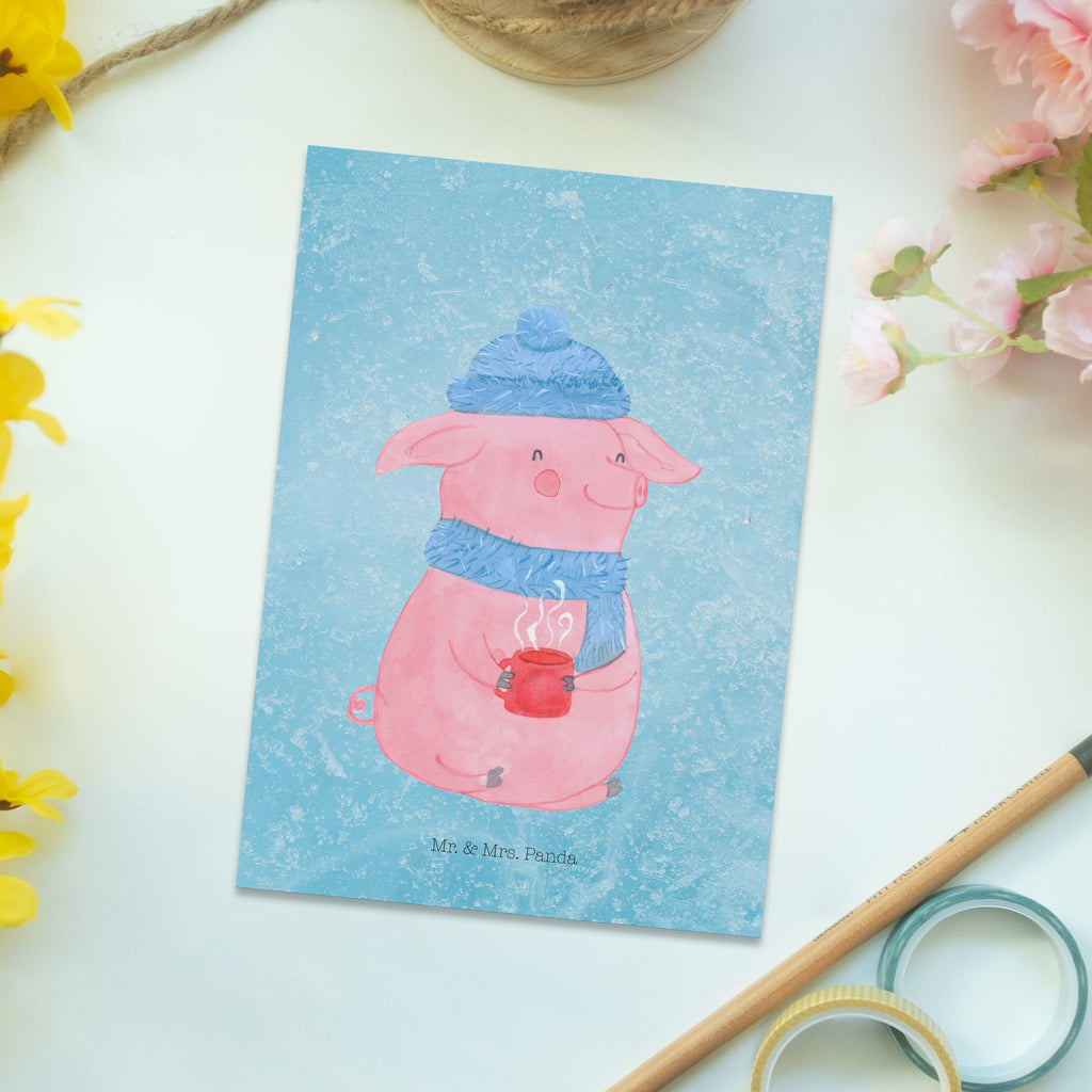 Postkarte Lallelndes Glühschwein Geschenkkarte, Grußkarte, Karte, Einladung, Ansichtskarte, Geburtstagskarte, Einladungskarte, Dankeskarte, Winter, Weihnachten, Weihnachtsdeko, Nikolaus, Advent, Heiligabend, Wintermotiv, Glühwein, Betrunken, Weihnachtsmarkt, Spruch