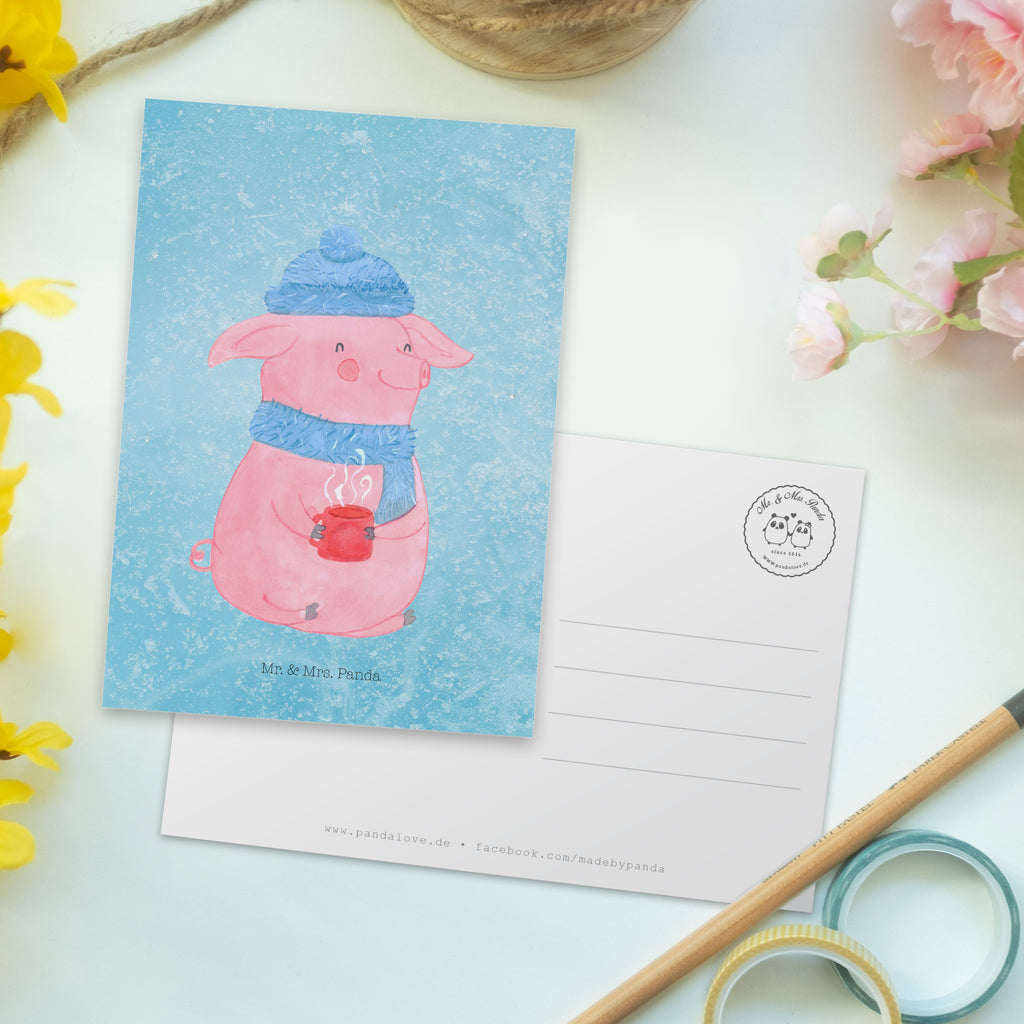 Postkarte Lallelndes Glühschwein Geschenkkarte, Grußkarte, Karte, Einladung, Ansichtskarte, Geburtstagskarte, Einladungskarte, Dankeskarte, Winter, Weihnachten, Weihnachtsdeko, Nikolaus, Advent, Heiligabend, Wintermotiv, Glühwein, Betrunken, Weihnachtsmarkt, Spruch