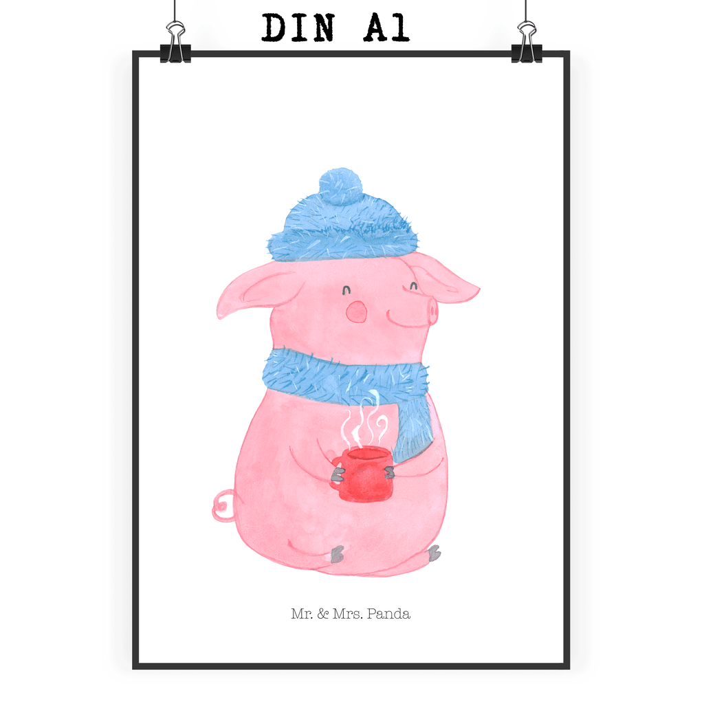 Poster Lallelndes Glühschwein Poster, Wandposter, Bild, Wanddeko, Küchenposter, Kinderposter, Wanddeko Bild, Raumdekoration, Wanddekoration, Handgemaltes Poster, Mr. & Mrs. Panda Poster, Designposter, Kunstdruck, Posterdruck, Winter, Weihnachten, Weihnachtsdeko, Nikolaus, Advent, Heiligabend, Wintermotiv, Glühwein, Betrunken, Weihnachtsmarkt, Spruch