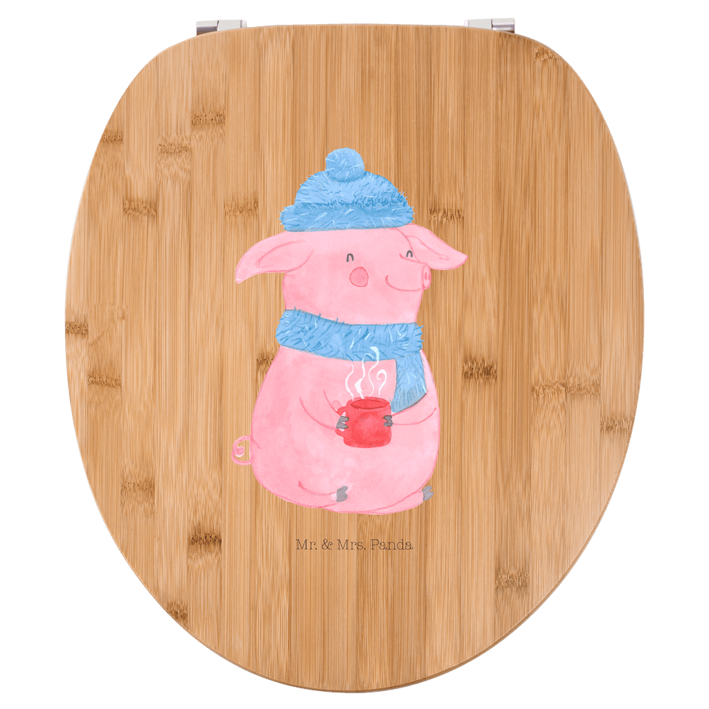 Motiv WC Sitz Lallelndes Glühschwein Klobrille, Klodeckel, Toilettendeckel, WC-Sitz, Toilette, Winter, Weihnachten, Weihnachtsdeko, Nikolaus, Advent, Heiligabend, Wintermotiv, Glühwein, Betrunken, Weihnachtsmarkt, Spruch