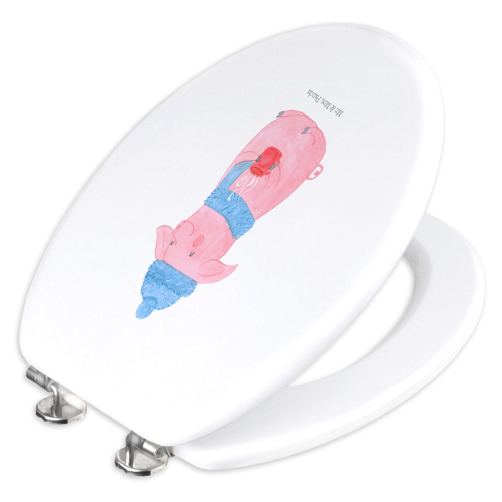 Motiv WC Sitz Lallelndes Glühschwein Klobrille, Klodeckel, Toilettendeckel, WC-Sitz, Toilette, Winter, Weihnachten, Weihnachtsdeko, Nikolaus, Advent, Heiligabend, Wintermotiv, Glühwein, Betrunken, Weihnachtsmarkt, Spruch