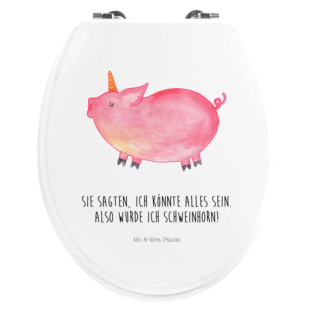 Motiv WC Sitz Einhorn Schweinhorn Klobrille, Klodeckel, Toilettendeckel, WC-Sitz, Toilette, Einhorn, Einhörner, Einhorn Deko, Pegasus, Unicorn, Party, Spaß, Schwein, Schweinhorn, Bauer, witzig. lustig, Spruch, geschenk, Pig, Piggy, funny, english, englisch