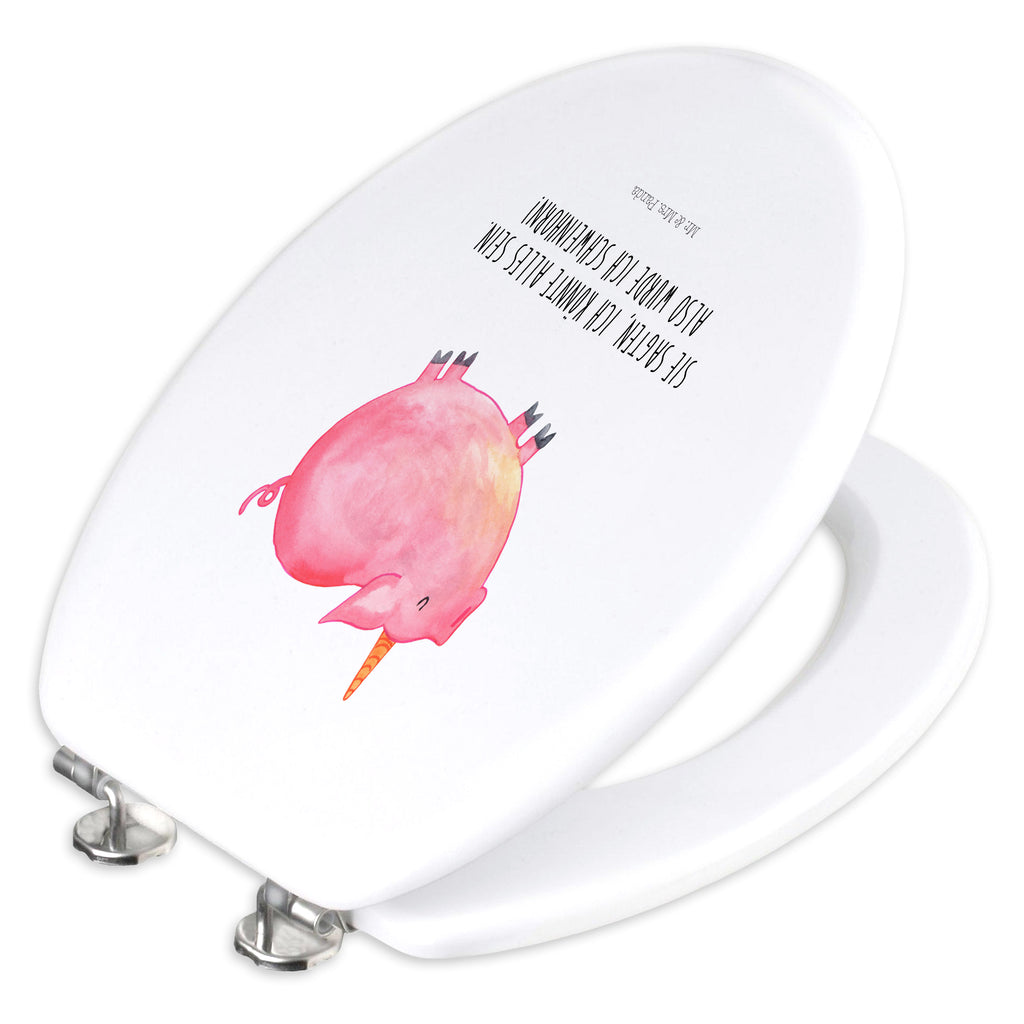 Motiv WC Sitz Einhorn Schweinhorn Klobrille, Klodeckel, Toilettendeckel, WC-Sitz, Toilette, Einhorn, Einhörner, Einhorn Deko, Pegasus, Unicorn, Party, Spaß, Schwein, Schweinhorn, Bauer, witzig. lustig, Spruch, geschenk, Pig, Piggy, funny, english, englisch