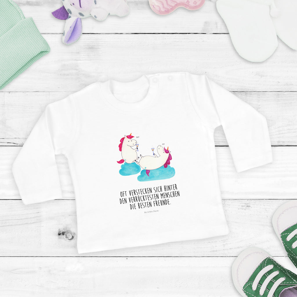 6-12 Monate Baby Longsleeve Einhörner Sekt Mädchen, Jungen, Baby, Longsleeve, Langarm, Bio, Kleidung, uni, Langarmshirt, Einhorn, Einhörner, Einhorn Deko, Pegasus, Unicorn, Freundinnen, Freundin, BFF, Sekt, Mädelsabend, Spaß, Party, Korken, Anstoßen, Beste