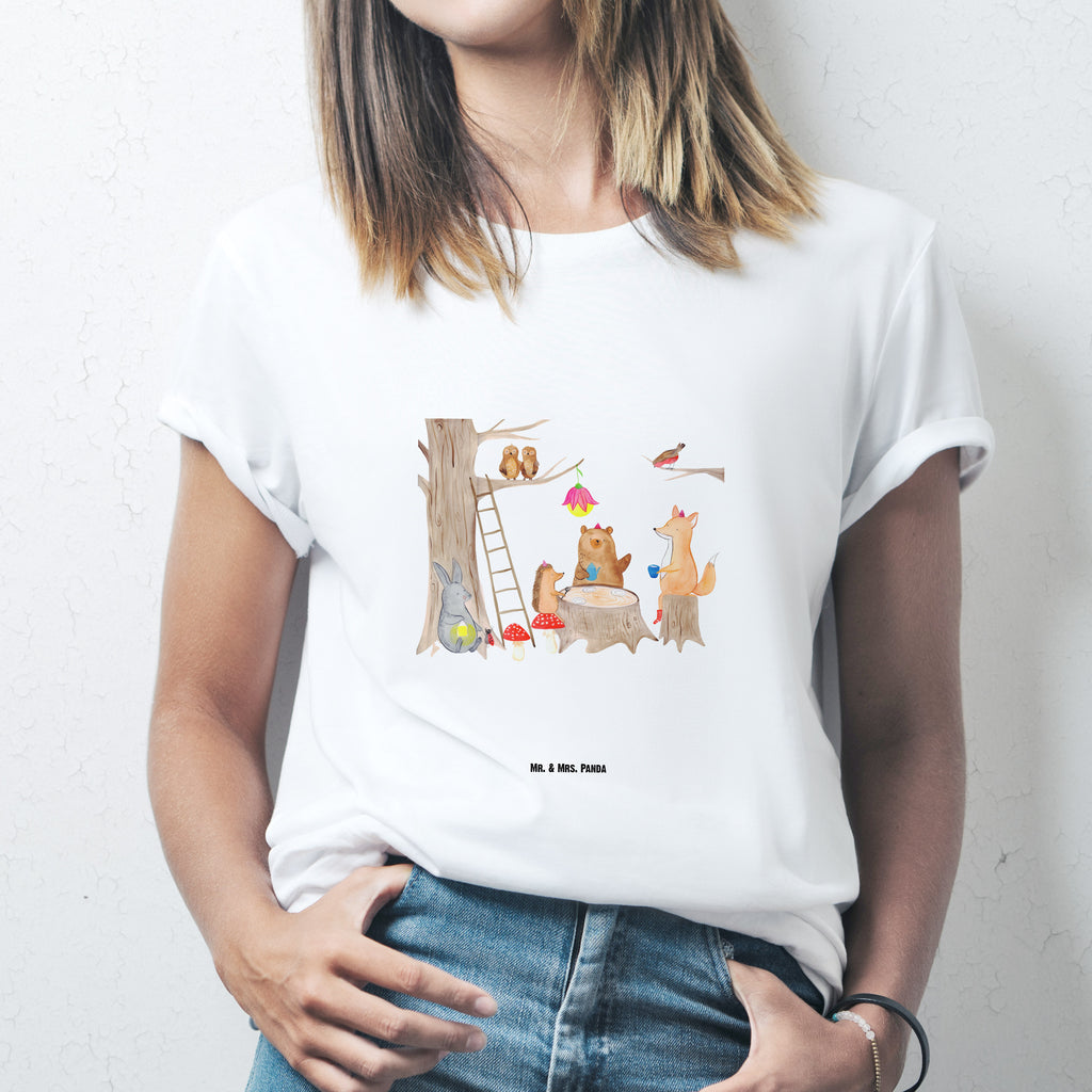 Größe S T-Shirt Waldtiere Picknick T-Shirt, Shirt, Tshirt, Lustiges T-Shirt, T-Shirt mit Spruch, Party, Junggesellenabschied, Jubiläum, Geburstag, Herrn, Damen, Männer, Frauen, Schlafshirt, Nachthemd, Sprüche, Tiermotive, Gute Laune, lustige Sprüche, Tiere, Waldtiere, Picknick, Wald, Fuchs, Hase, Igel, Maus, Eichhörnchen