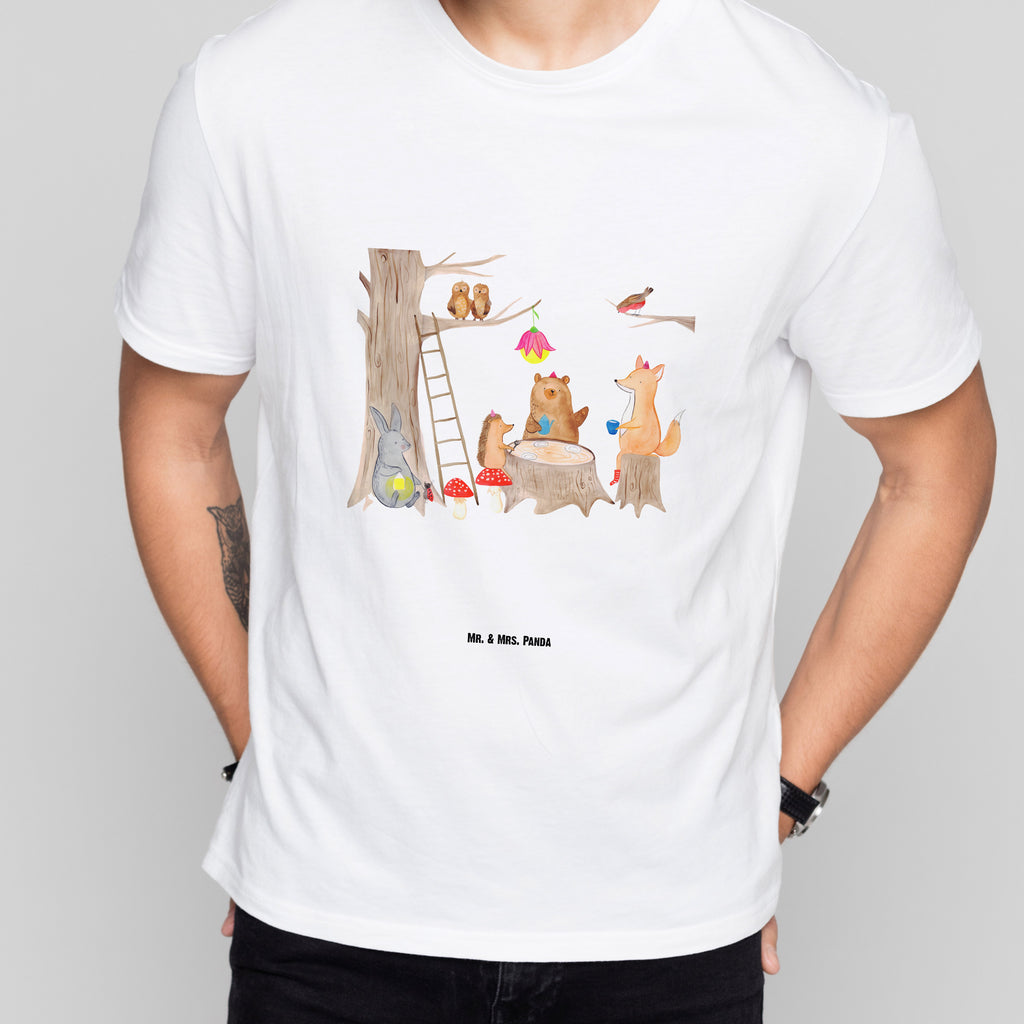 Größe M T-Shirt Waldtiere Picknick T-Shirt, Shirt, Tshirt, Lustiges T-Shirt, T-Shirt mit Spruch, Party, Junggesellenabschied, Jubiläum, Geburstag, Herrn, Damen, Männer, Frauen, Schlafshirt, Nachthemd, Sprüche, Tiermotive, Gute Laune, lustige Sprüche, Tiere, Waldtiere, Picknick, Wald, Fuchs, Hase, Igel, Maus, Eichhörnchen