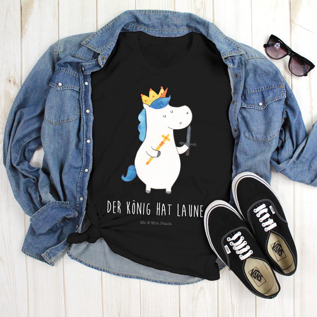 Größe L T-Shirt Einhorn König mit Schwert T-Shirt, Shirt, Tshirt, Lustiges T-Shirt, T-Shirt mit Spruch, Party, Junggesellenabschied, Jubiläum, Geburstag, Herrn, Damen, Männer, Frauen, Schlafshirt, Nachthemd, Sprüche, Einhorn, Einhörner, Einhorn Deko, Pegasus, Unicorn, König, Ritter, Mittelalter