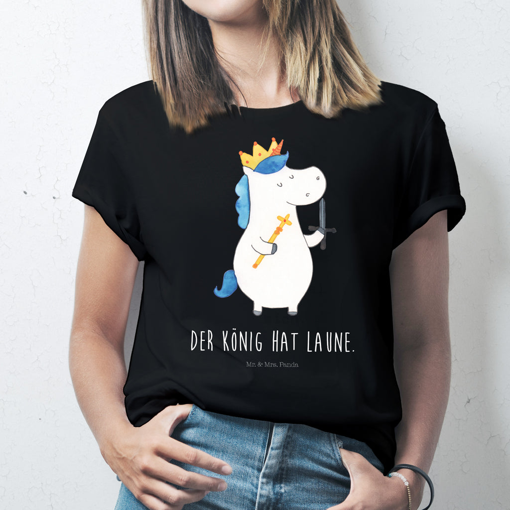 Größe L T-Shirt Einhorn König mit Schwert T-Shirt, Shirt, Tshirt, Lustiges T-Shirt, T-Shirt mit Spruch, Party, Junggesellenabschied, Jubiläum, Geburstag, Herrn, Damen, Männer, Frauen, Schlafshirt, Nachthemd, Sprüche, Einhorn, Einhörner, Einhorn Deko, Pegasus, Unicorn, König, Ritter, Mittelalter
