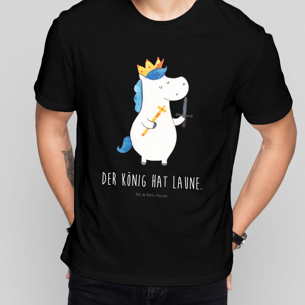 Größe L T-Shirt Einhorn König mit Schwert T-Shirt, Shirt, Tshirt, Lustiges T-Shirt, T-Shirt mit Spruch, Party, Junggesellenabschied, Jubiläum, Geburstag, Herrn, Damen, Männer, Frauen, Schlafshirt, Nachthemd, Sprüche, Einhorn, Einhörner, Einhorn Deko, Pegasus, Unicorn, König, Ritter, Mittelalter