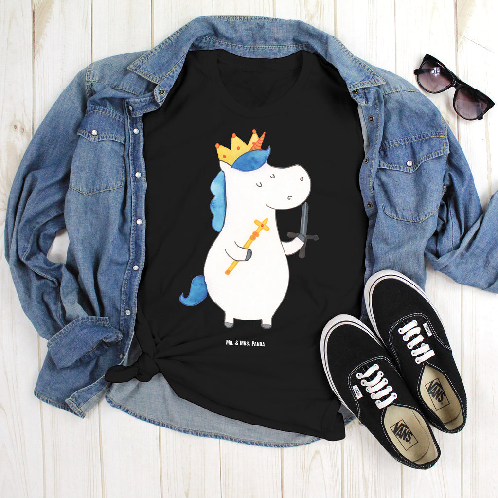 Größe L T-Shirt Einhorn König mit Schwert T-Shirt, Shirt, Tshirt, Lustiges T-Shirt, T-Shirt mit Spruch, Party, Junggesellenabschied, Jubiläum, Geburstag, Herrn, Damen, Männer, Frauen, Schlafshirt, Nachthemd, Sprüche, Einhorn, Einhörner, Einhorn Deko, Pegasus, Unicorn, König, Ritter, Mittelalter