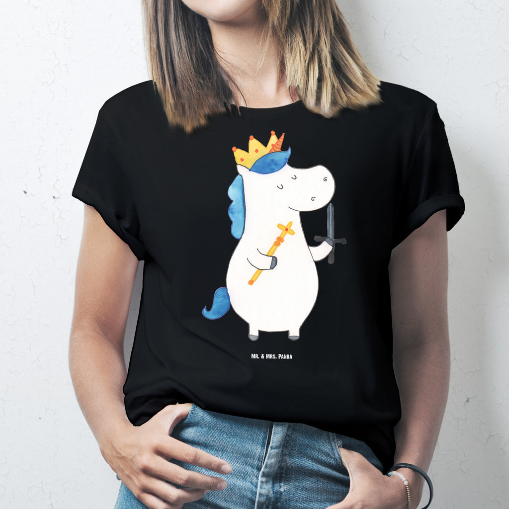 Größe L T-Shirt Einhorn König mit Schwert T-Shirt, Shirt, Tshirt, Lustiges T-Shirt, T-Shirt mit Spruch, Party, Junggesellenabschied, Jubiläum, Geburstag, Herrn, Damen, Männer, Frauen, Schlafshirt, Nachthemd, Sprüche, Einhorn, Einhörner, Einhorn Deko, Pegasus, Unicorn, König, Ritter, Mittelalter