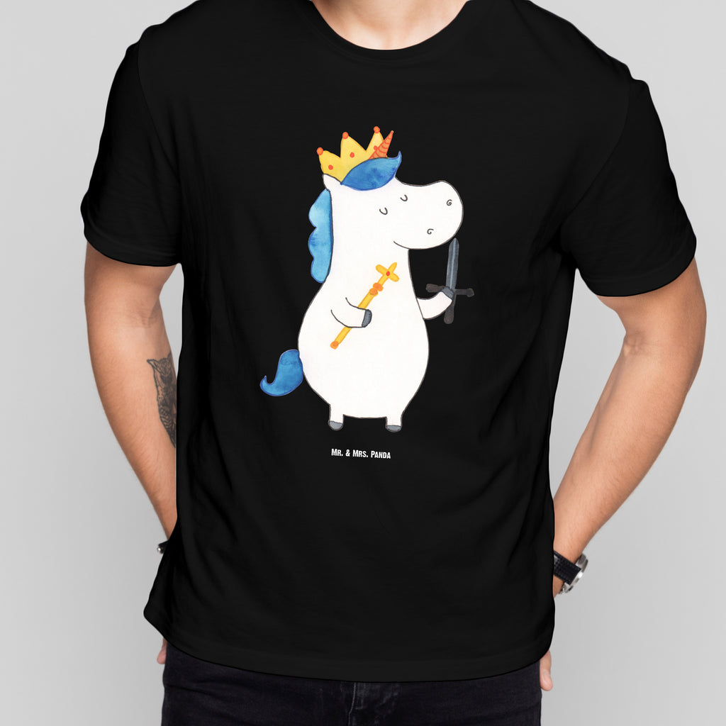 Größe L T-Shirt Einhorn König mit Schwert T-Shirt, Shirt, Tshirt, Lustiges T-Shirt, T-Shirt mit Spruch, Party, Junggesellenabschied, Jubiläum, Geburstag, Herrn, Damen, Männer, Frauen, Schlafshirt, Nachthemd, Sprüche, Einhorn, Einhörner, Einhorn Deko, Pegasus, Unicorn, König, Ritter, Mittelalter