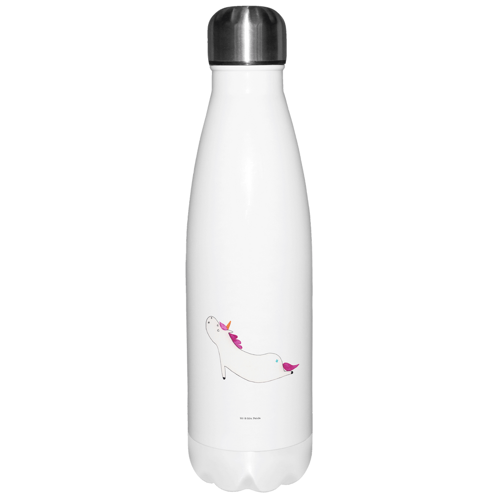 Thermosflasche Einhorn Yoga Isolierflasche, Thermoflasche, Trinkflasche, Thermos, Edelstahl, Einhorn, Einhörner, Einhorn Deko, Pegasus, Unicorn, Yoga, Namaste, Achtsamkeit, Entspannung, Joga, Yogamatte, Sport, lustig, witzig, süß
