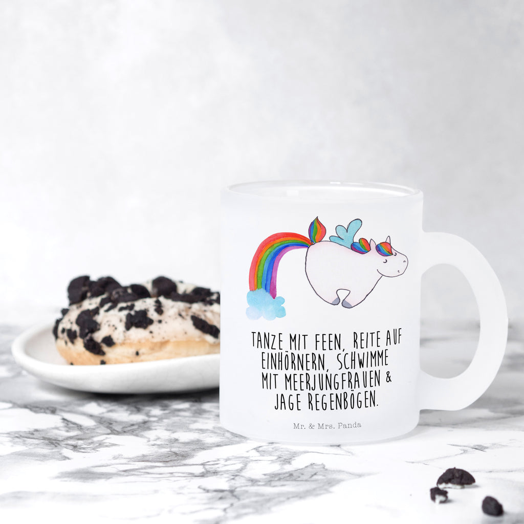 Teetasse Einhorn Pegasus Teetasse, Teeglas, Teebecher, Tasse mit Henkel, Tasse, Glas Teetasse, Teetasse aus Glas, Einhorn, Einhörner, Einhorn Deko, Pegasus, Unicorn, Regenbogen, Spielen, Realität, Glitzer, Erwachsenwerden