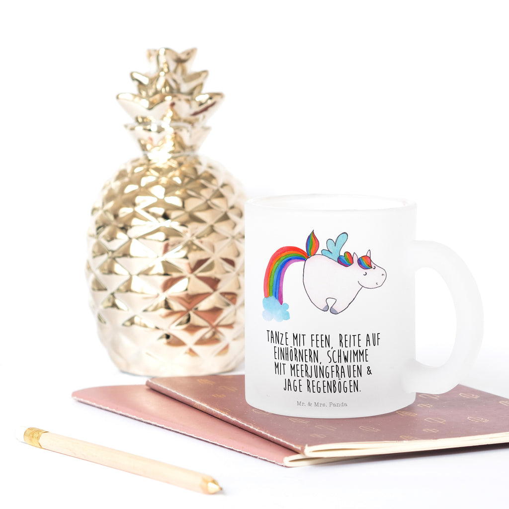 Teetasse Einhorn Pegasus Teetasse, Teeglas, Teebecher, Tasse mit Henkel, Tasse, Glas Teetasse, Teetasse aus Glas, Einhorn, Einhörner, Einhorn Deko, Pegasus, Unicorn, Regenbogen, Spielen, Realität, Glitzer, Erwachsenwerden
