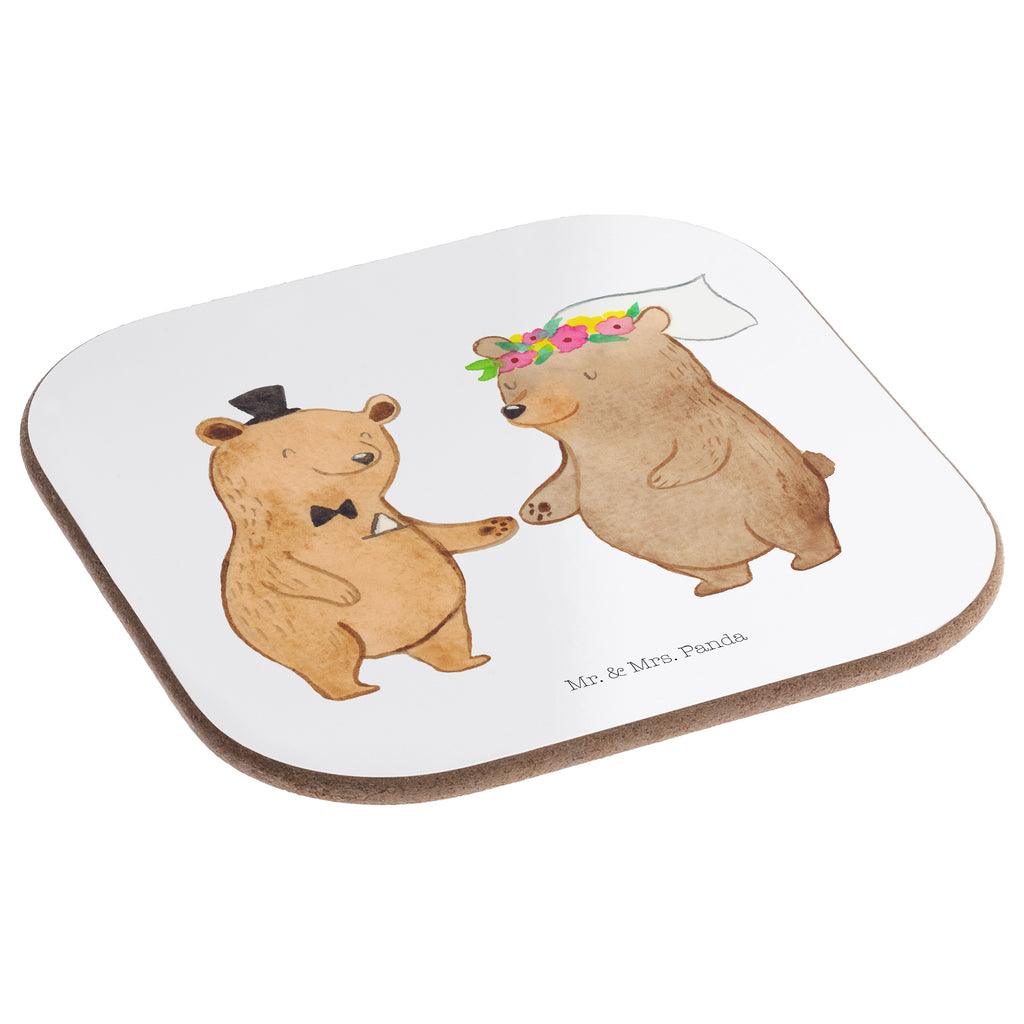 Quadratische Untersetzer Bären Heirat Bierdeckel, Glasuntersetzer, Untersetzer Gläser, Getränkeuntersetzer, Hochzeit, Hochzeitsgeschenk, Ehe, Hochzeitsfeier, Trauung, Trauungsgeschenk, Hochzeitskarte, Verlobungsfeier, Verlobungsgeschenk, Hochzeitsgeschenkideen, Hochzeitsgeschenke für Brautpaar, Hochzeitstag, Geschenk zur Hochzeit