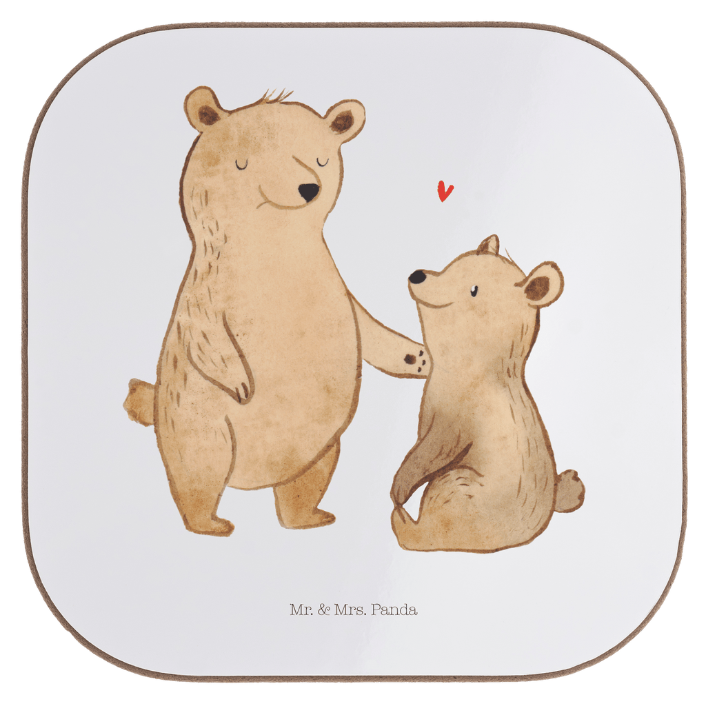 Quadratische Untersetzer Bär Großer Bruder Bierdeckel, Glasuntersetzer, Untersetzer Gläser, Getränkeuntersetzer, Familie, Vatertag, Muttertag, Bruder, Schwester, Mama, Papa, Oma, Opa, Großer Bruder, Geschwister, bester Bruder, Brudi, Bär, Bären