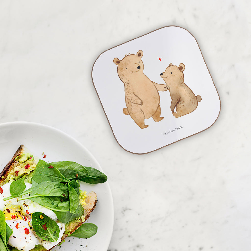 Quadratische Untersetzer Bär Großer Bruder Bierdeckel, Glasuntersetzer, Untersetzer Gläser, Getränkeuntersetzer, Familie, Vatertag, Muttertag, Bruder, Schwester, Mama, Papa, Oma, Opa, Großer Bruder, Geschwister, bester Bruder, Brudi, Bär, Bären
