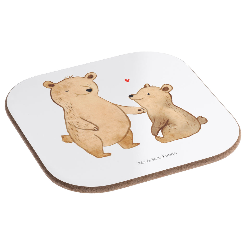 Quadratische Untersetzer Bär Großer Bruder Bierdeckel, Glasuntersetzer, Untersetzer Gläser, Getränkeuntersetzer, Familie, Vatertag, Muttertag, Bruder, Schwester, Mama, Papa, Oma, Opa, Großer Bruder, Geschwister, bester Bruder, Brudi, Bär, Bären