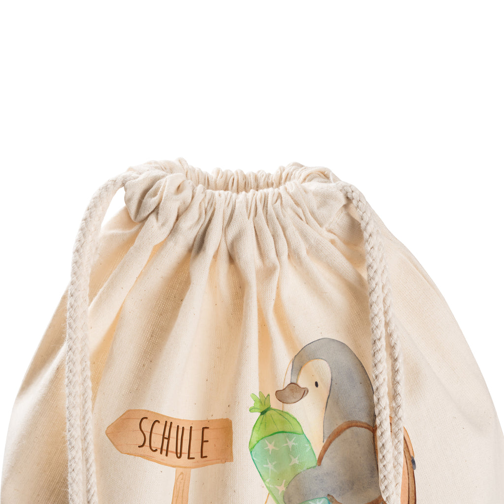 Sportbeutel Pinguin Schultüte Turnbeutel, Beutel, Sporttasche, Tasche, Stoffbeutel, Pinguin, Schulanfänger, Einschulung, 1. Klasse, Geschenk zur Einschulung, erster Schultag, Schulranzen