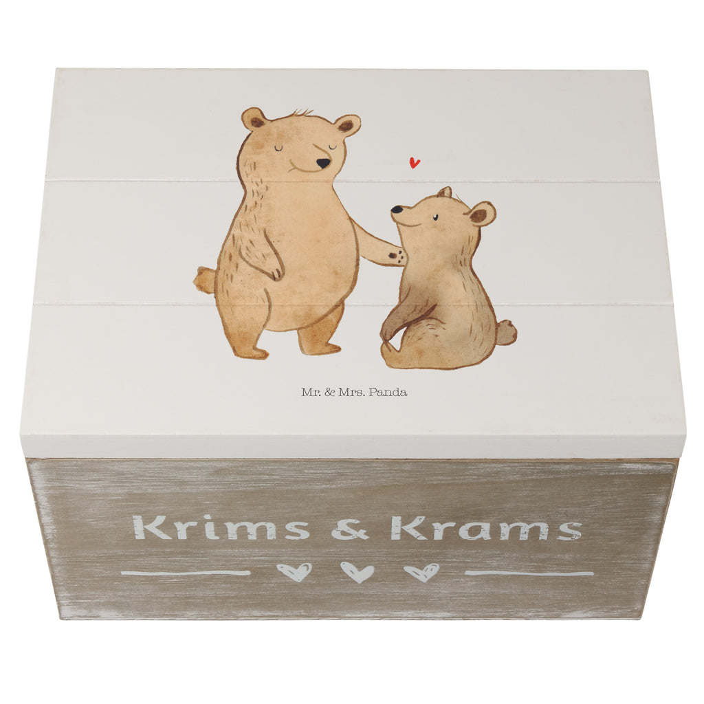 Holzkiste Bär Großer Bruder Holzkiste, Kiste, Schatzkiste, Truhe, Schatulle, XXL, Erinnerungsbox, Erinnerungskiste, Dekokiste, Aufbewahrungsbox, Familie, Vatertag, Muttertag, Bruder, Schwester, Mama, Papa, Oma, Opa, Großer Bruder, Geschwister, bester Bruder, Brudi, Bär, Bären