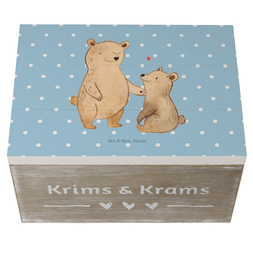 Holzkiste Bär Großer Bruder Holzkiste, Kiste, Schatzkiste, Truhe, Schatulle, XXL, Erinnerungsbox, Erinnerungskiste, Dekokiste, Aufbewahrungsbox, Familie, Vatertag, Muttertag, Bruder, Schwester, Mama, Papa, Oma, Opa, Großer Bruder, Geschwister, bester Bruder, Brudi, Bär, Bären