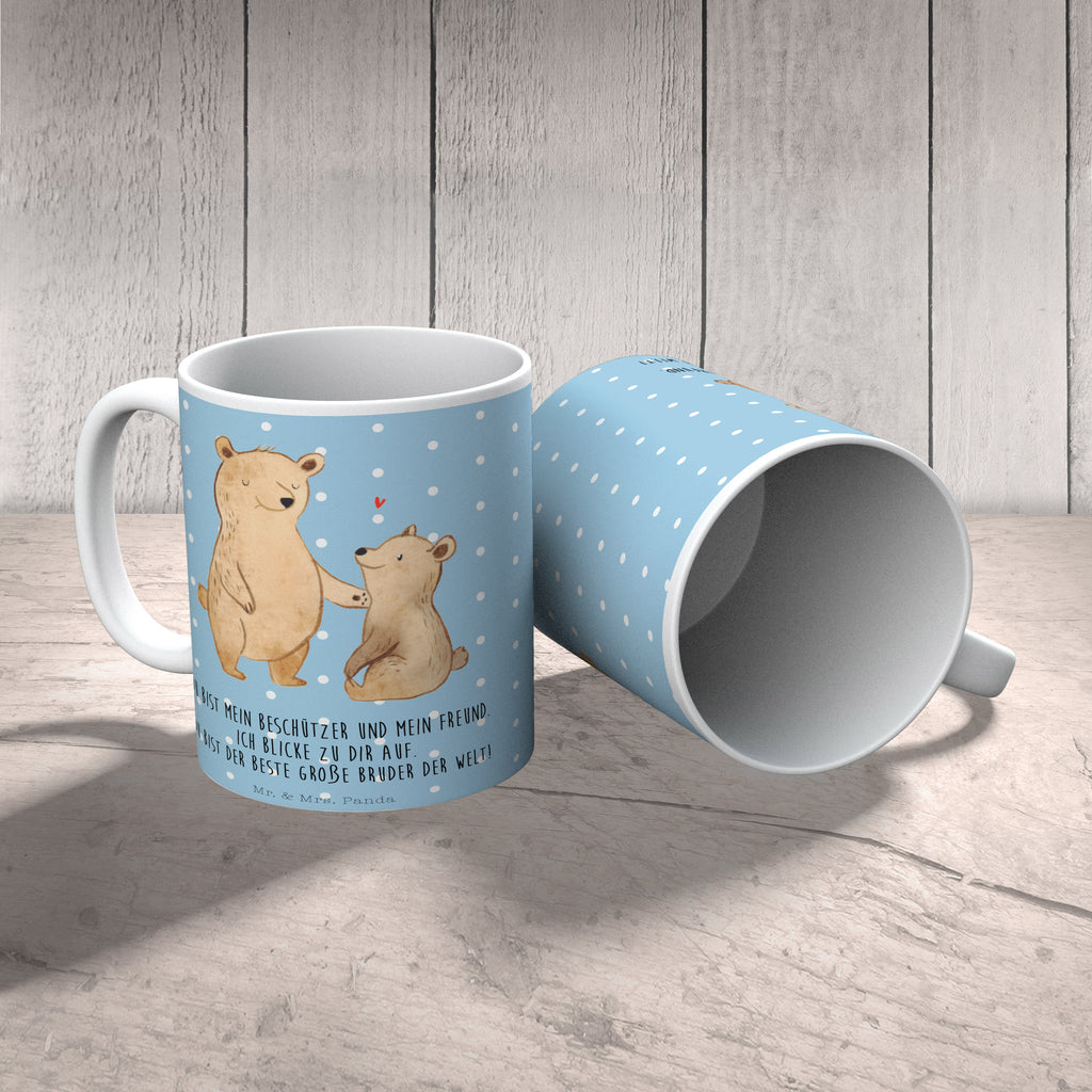 Tasse Bär Großer Bruder Großer Bruder, Bruder, Geschwister, bester Bruder, Brudi, Bär, Bären Becher, Kaffeetasse, Kaffeebecher, Tee, Frühstück, Büro  Familie, Vatertag, Muttertag, Bruder, Schwester, Mama, Papa, Oma, Opa
