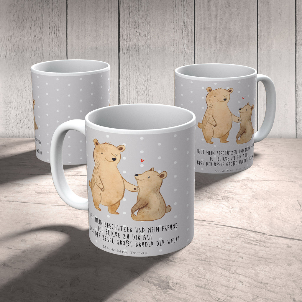 Tasse Bär Großer Bruder Großer Bruder, Bruder, Geschwister, bester Bruder, Brudi, Bär, Bären Becher, Kaffeetasse, Kaffeebecher, Tee, Frühstück, Büro  Familie, Vatertag, Muttertag, Bruder, Schwester, Mama, Papa, Oma, Opa