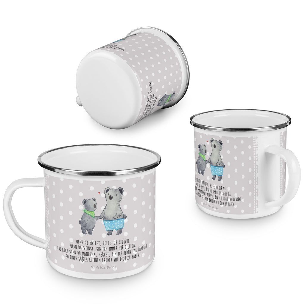 Camping Emaille Tasse Koala Kleiner Bruder Campingtasse, Trinkbecher, Metalltasse, Outdoor Tasse, Emaille Trinkbecher, Blechtasse Outdoor, Emaille Campingbecher, Edelstahl Trinkbecher, Metalltasse für Camping, Kaffee Blechtasse, Camping Tasse Metall, Familie, Vatertag, Muttertag, Bruder, Schwester, Mama, Papa, Oma, Opa, Kleiner Bruder, Geschwister, Lieblingsbruder, Nesthäkchen, Koala, Koalas