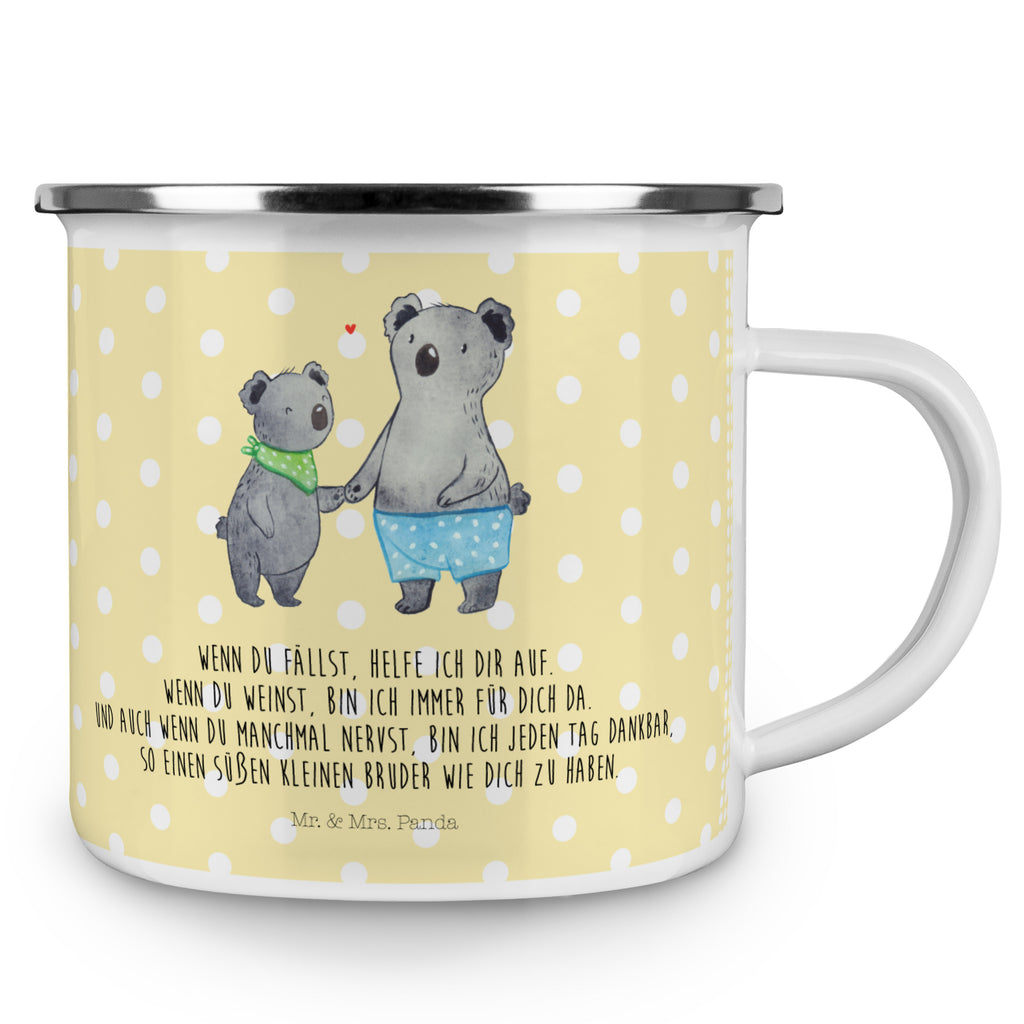 Camping Emaille Tasse Koala Kleiner Bruder Campingtasse, Trinkbecher, Metalltasse, Outdoor Tasse, Emaille Trinkbecher, Blechtasse Outdoor, Emaille Campingbecher, Edelstahl Trinkbecher, Metalltasse für Camping, Kaffee Blechtasse, Camping Tasse Metall, Familie, Vatertag, Muttertag, Bruder, Schwester, Mama, Papa, Oma, Opa, Kleiner Bruder, Geschwister, Lieblingsbruder, Nesthäkchen, Koala, Koalas