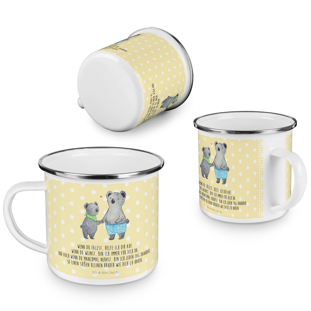 Camping Emaille Tasse Koala Kleiner Bruder Campingtasse, Trinkbecher, Metalltasse, Outdoor Tasse, Emaille Trinkbecher, Blechtasse Outdoor, Emaille Campingbecher, Edelstahl Trinkbecher, Metalltasse für Camping, Kaffee Blechtasse, Camping Tasse Metall, Familie, Vatertag, Muttertag, Bruder, Schwester, Mama, Papa, Oma, Opa, Kleiner Bruder, Geschwister, Lieblingsbruder, Nesthäkchen, Koala, Koalas